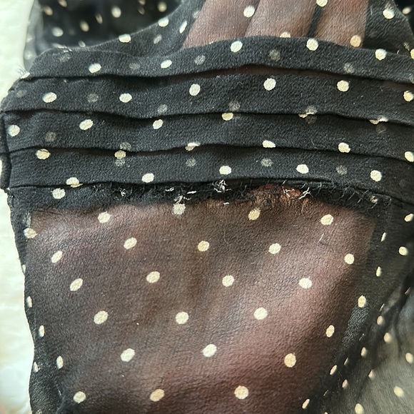 Sheer retro polka dot blouse - Picture 9 of 9